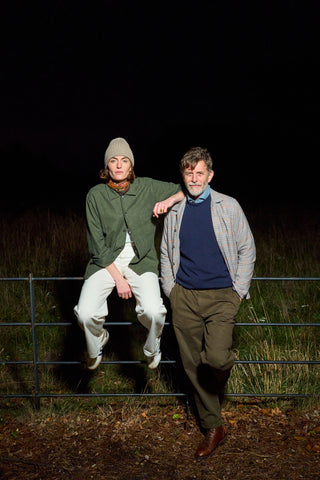 Recycled Wool Italian Navy Crew Neck Knit