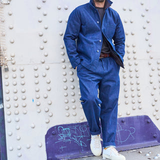 100% Recycled Denim Blue Chancery Suit