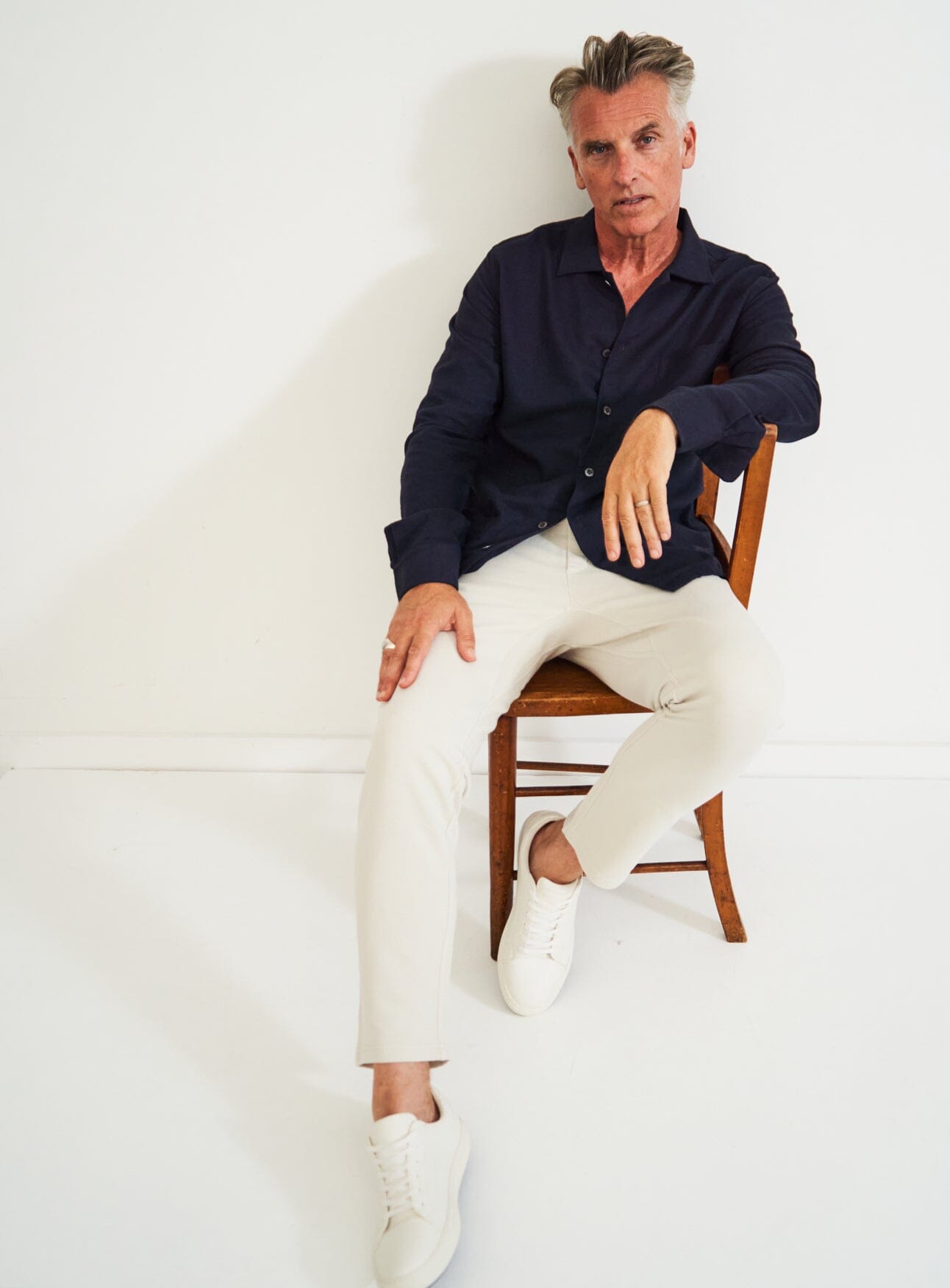 navy overshirt