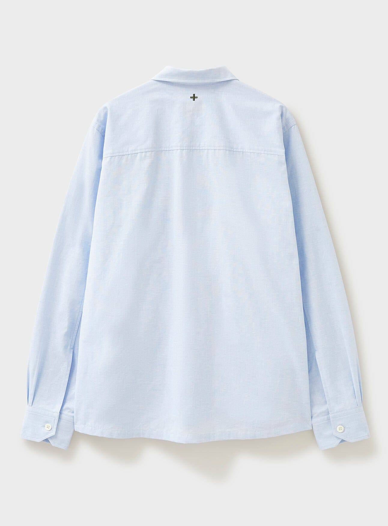 poplin shirt, recycled yarn