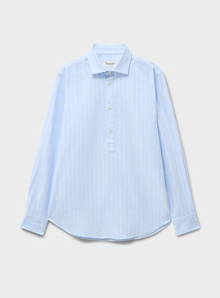 Recycled Oxford Cloth Cotton Sky New Popover Shirt