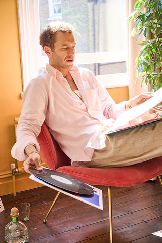 Recycled Italian Oxford Cloth Pink Button Down Shirt