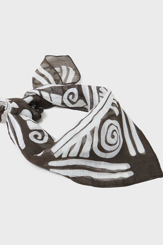 Tencel Linen Blend Batik Print Bandana