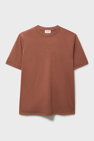 ZQ Merino Wool Jersey Terracotta T-Shirt