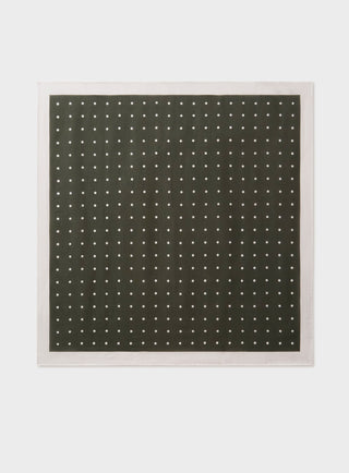 Tencel Polka Dot Forest Green Neem Bandana