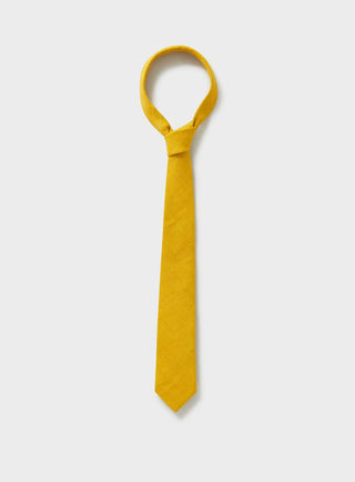 Italian linen tie Neem London Yellow 
