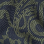 black green paisley
