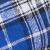 blue and white check