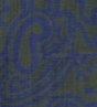 green navy paisley