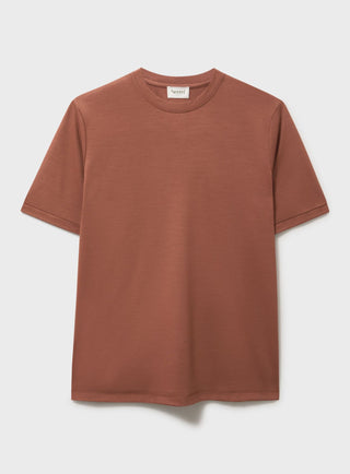 ZQ Merino Wool Jersey Terracotta T-Shirt