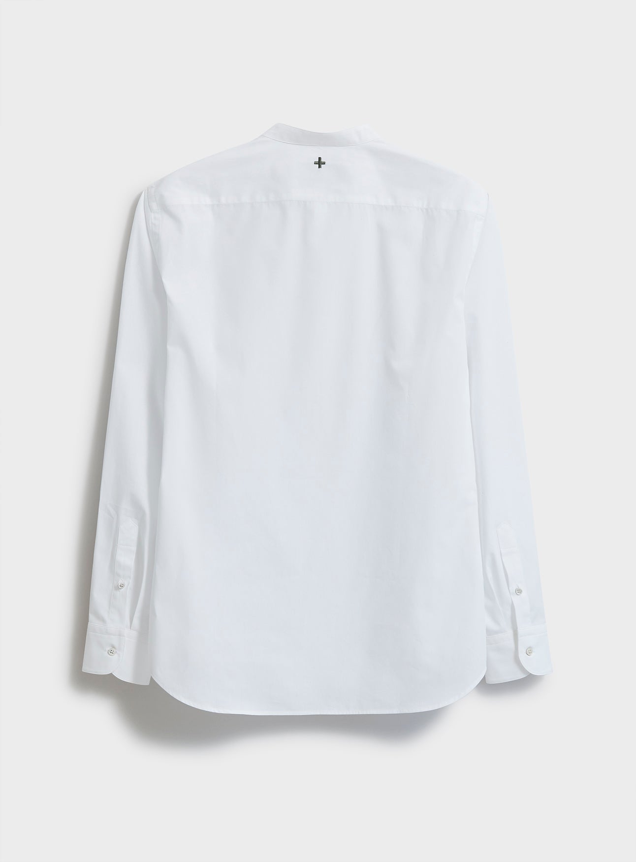 Regenerative Cotton White Poplin Nehru Shirt Pre-order Neem Global 