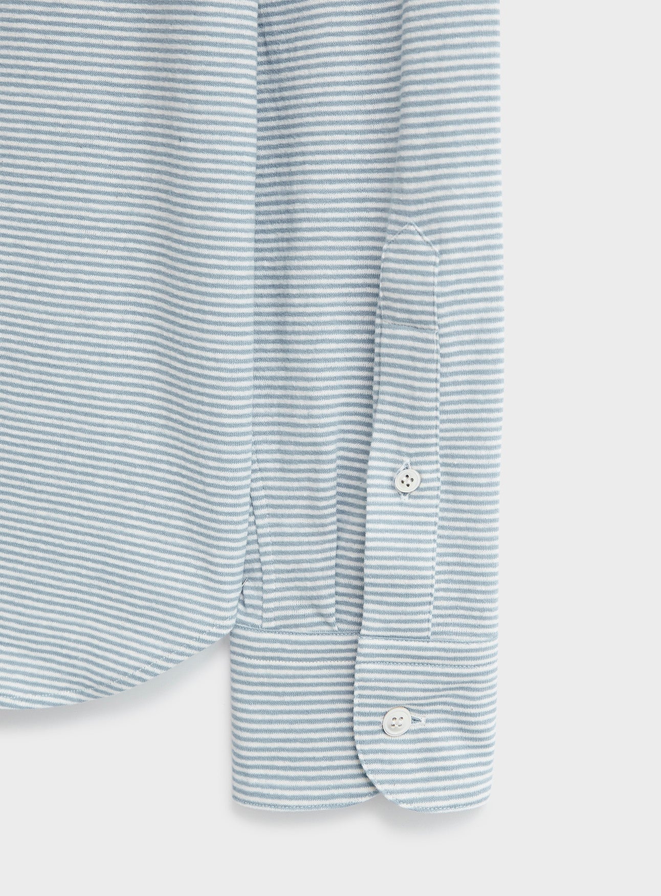 poplin shirt, recycled yarn
