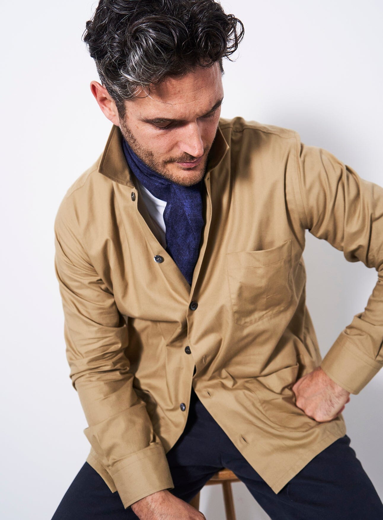 Regenerative Cotton Khaki Shirt Jacket Pre-order Neem Global 