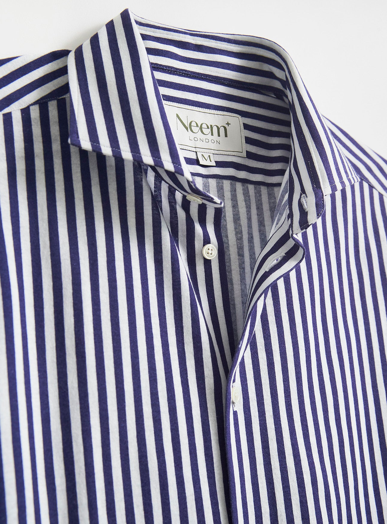 Recycled Modern City Stripe Cut-Away Shirt Comfort Shirts Neem Global 