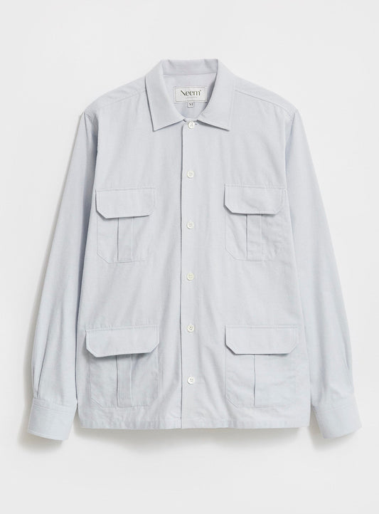 Recycled Sky Oxford Over Shirt Over Shirts Neem Global 