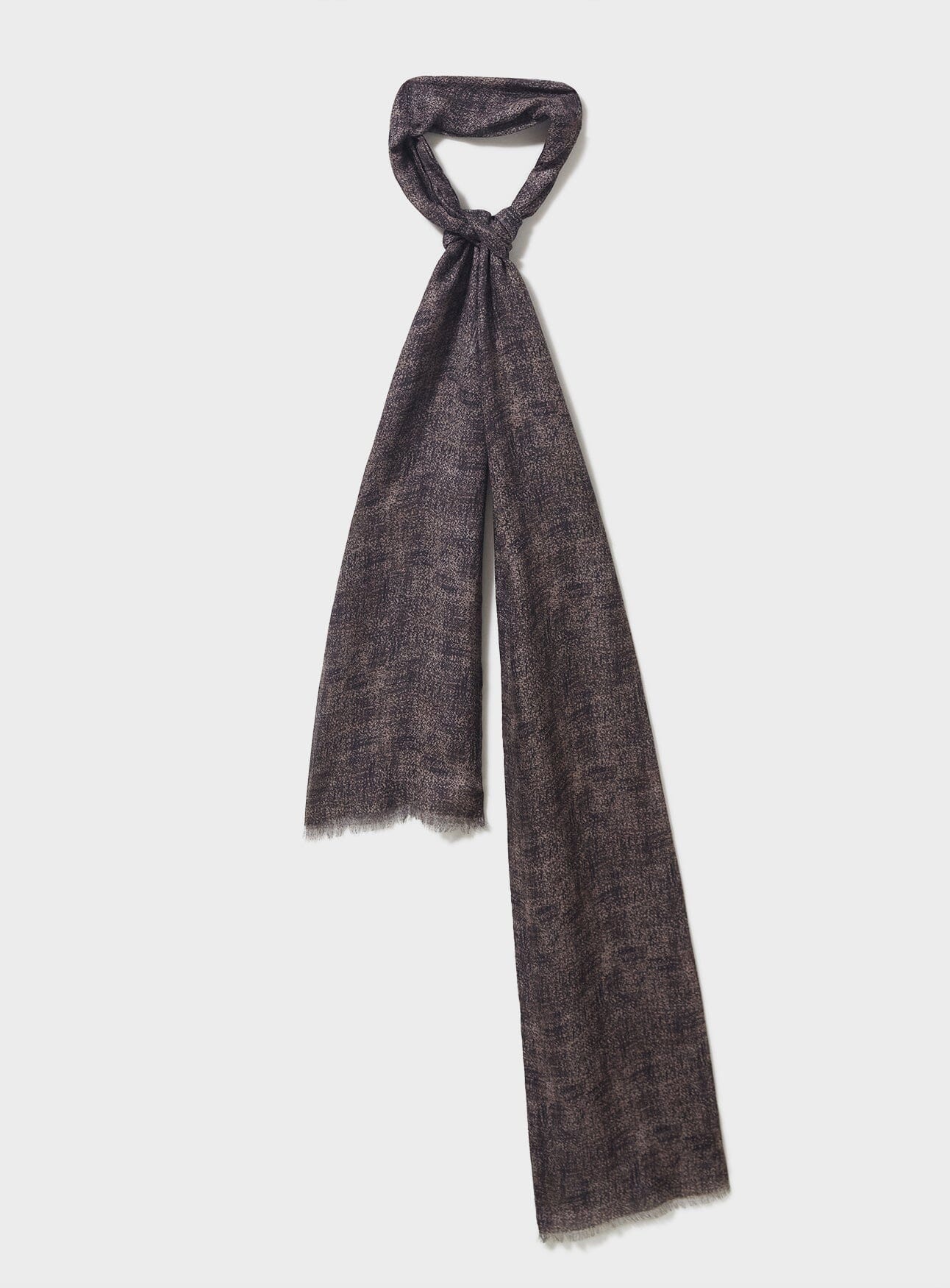 Italian Tencel Biodegradable Chocolate Semi Plain Scarf