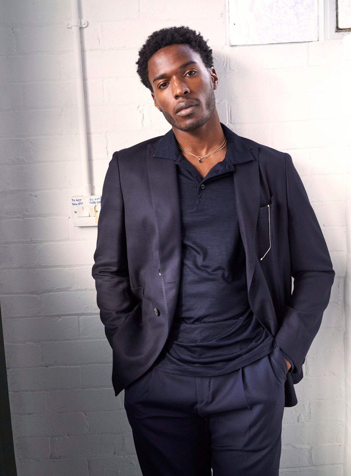 ZQ Merino 120s Super Fine Stripe Long Sleeve Polo