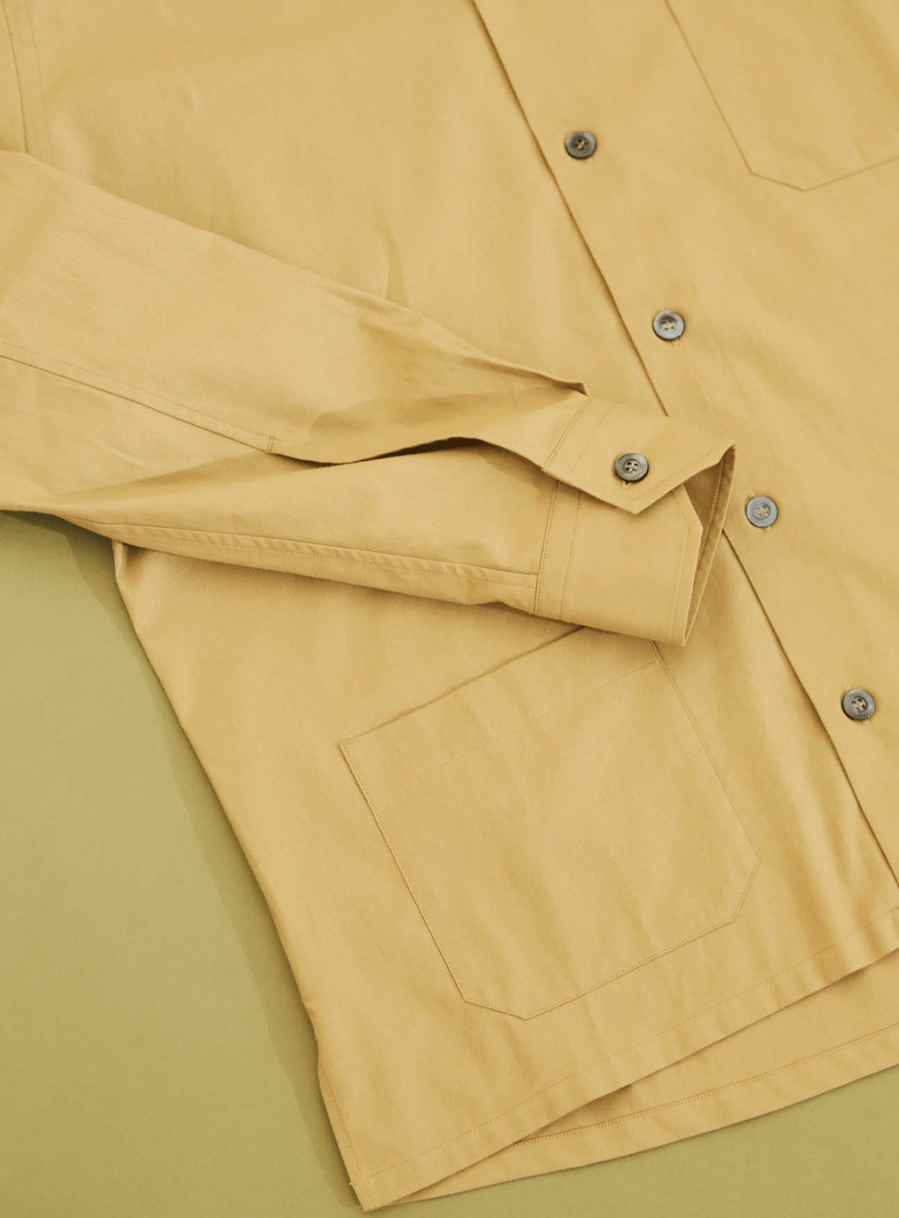 mens overshirt, regenerative farming
